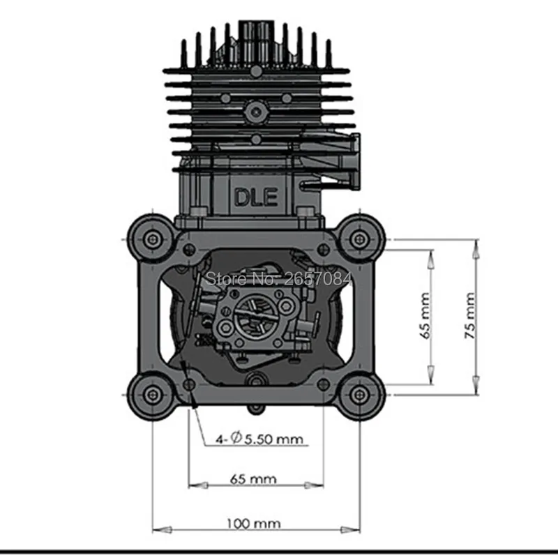 Moteur à gaz pour avion RC, modèle d'aile de partenaires, simple course, deux gaz d'échappement, mains froides, démarrage après course, DLE85, 85CC