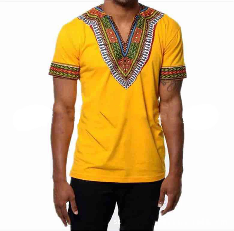 

african traditional clothing for men dashiki summer t shirt print t-shirt male ethnic africa clothes