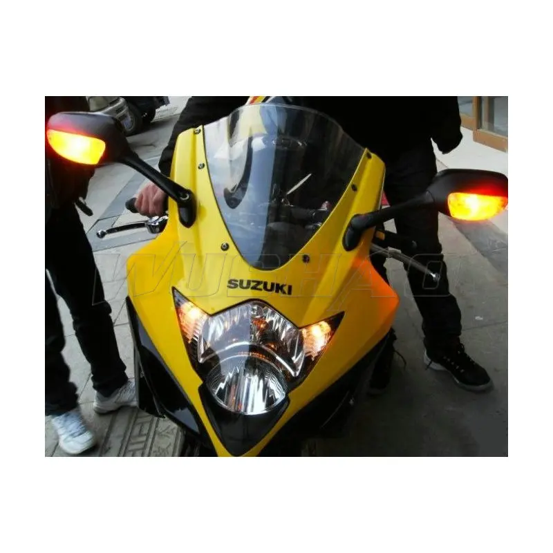Motorcycle Double Bubble Windshield Windscreen Screen For 2005 2006 Suzuki GSX-R1000 GSXR1000 GSXR GSX-R 1000 K5 K6 Black