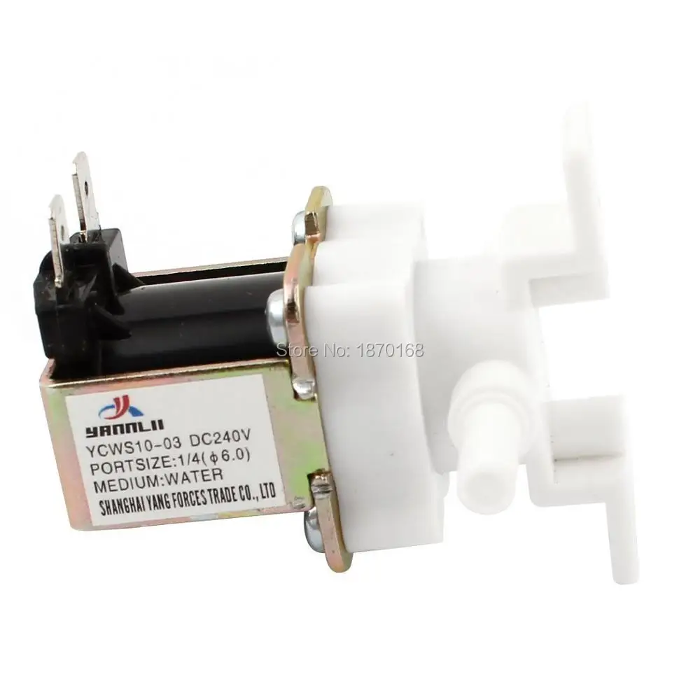 

DC24V 2 Ports 2 Pins 6mm 1/4" Tube Connect Water Solenoid Valve YCWS10-03