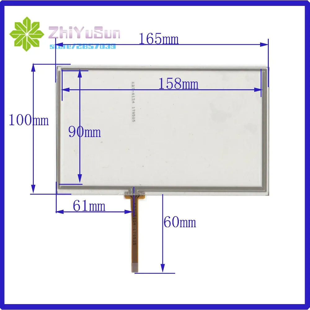 

ZhiYuSun KDT-4134 7inch 4 lins Touch Screen glass 165mm*100mm sensor this's compatible Freeshipping 165*100 for GPS car