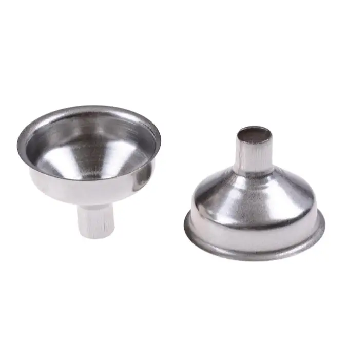 Stainless Steel Hip Flasks Funnel Home Mini Canning Hopper Wear Resistant Hip Flasks Dedicated Metal Funnels Kitchen ToolsSN1237