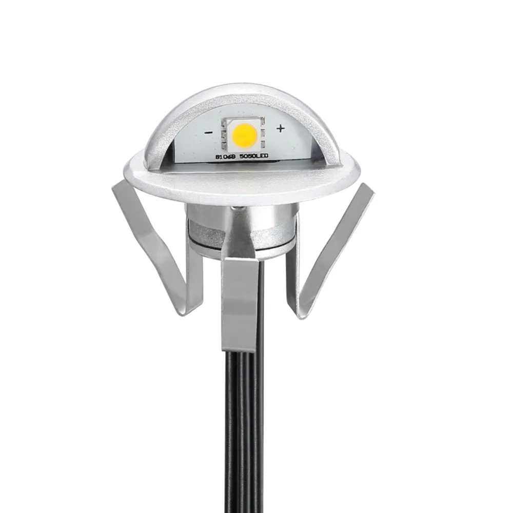 6 stks Halvemaan Outdoor Led Ondergrondse Licht Verlichting voor de Tuin Patio Dek Park Path Verzonken Vloerlamp Stap Licht