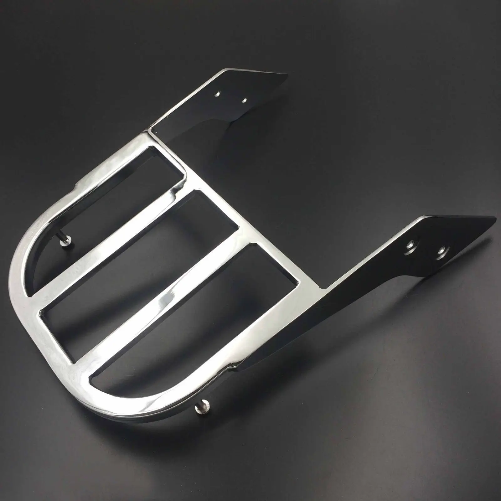 

Chrome Aluminum Sissy Bar Luggage Rack For 2000-09 Yamaha V-Star 1100 Motorcycle