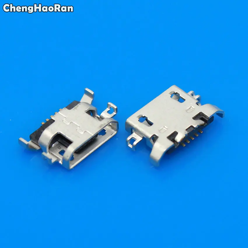 ChengHaoRan 10pcs Micro USB 5pin B type Female Connector For Mobile Phone Micro USB Jack Connector 5 pin Charging Socket