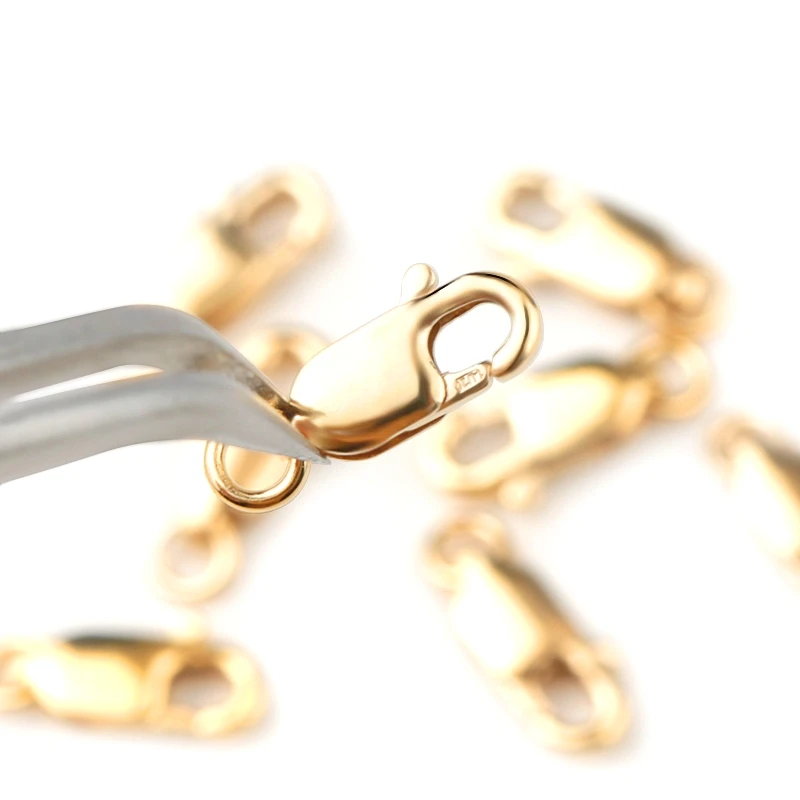 One piece 3x8mm 4x10mm 14K gold filled Lobster Clasps Hooks 14k gold Connector buckles For Necklace Jewelry Making Finding DIY