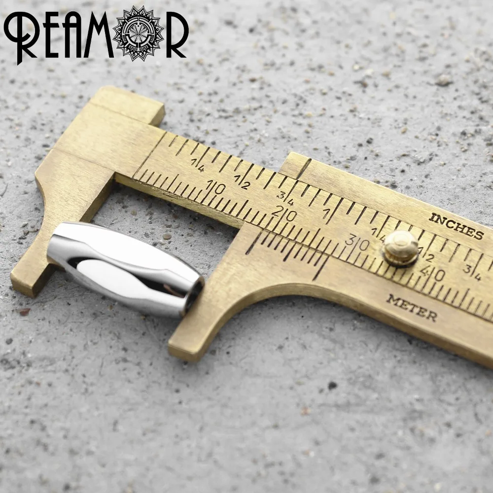 REAMOR 316l Stainless Steel Inner Size 4mm Magnetic Clasps For Jewelry Making Leather Bracelet Metal Connectors Accessories