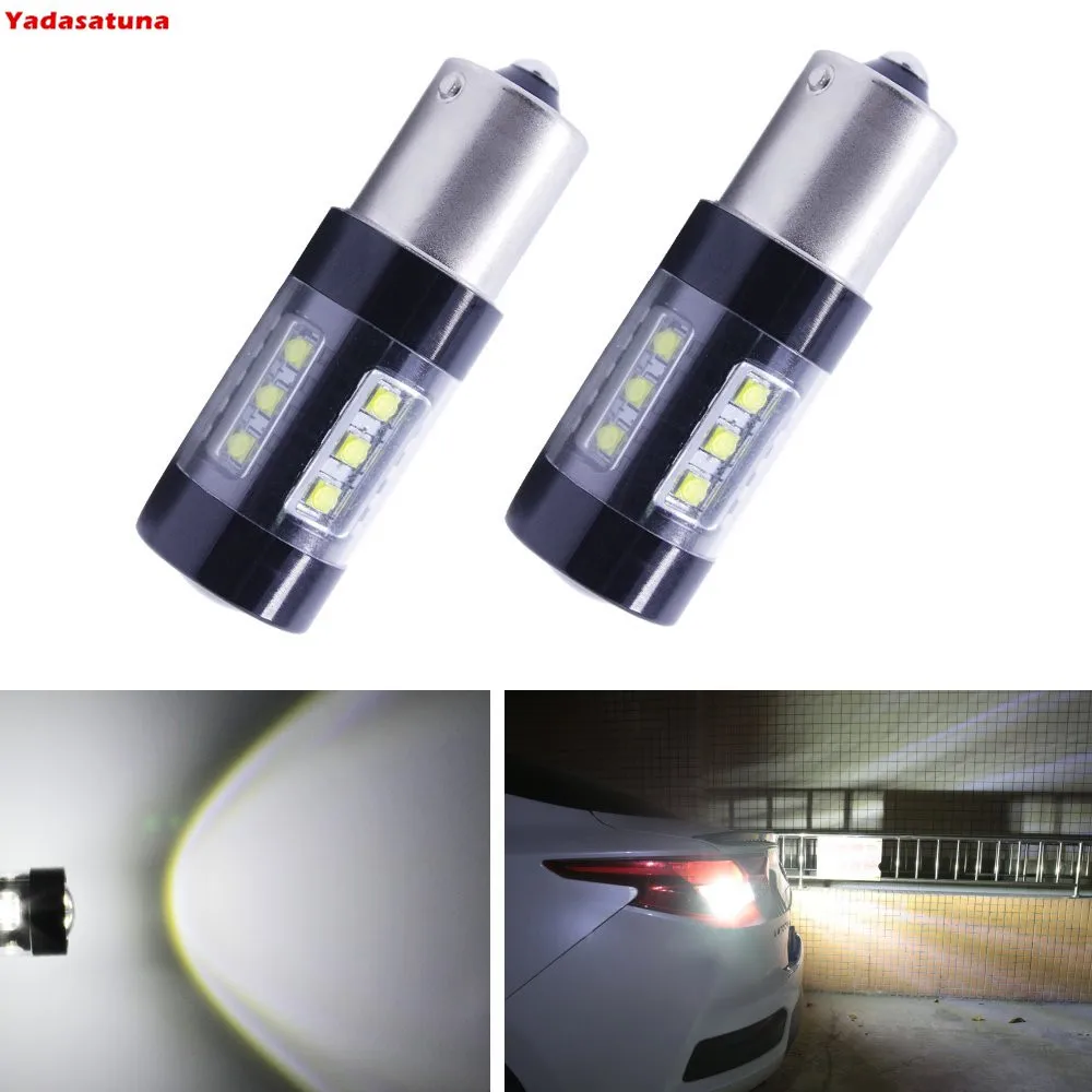 2X 1156 BA15S 80W Cree Chips LED Auto Ampoule pour Feu Arriere/ Recul/Clignotant P21W Voiture Lampe DC 12V Blanc