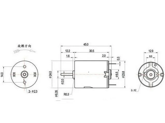 New 280 3V-12V DC motor with pulley, use for DIY production / trolley motor