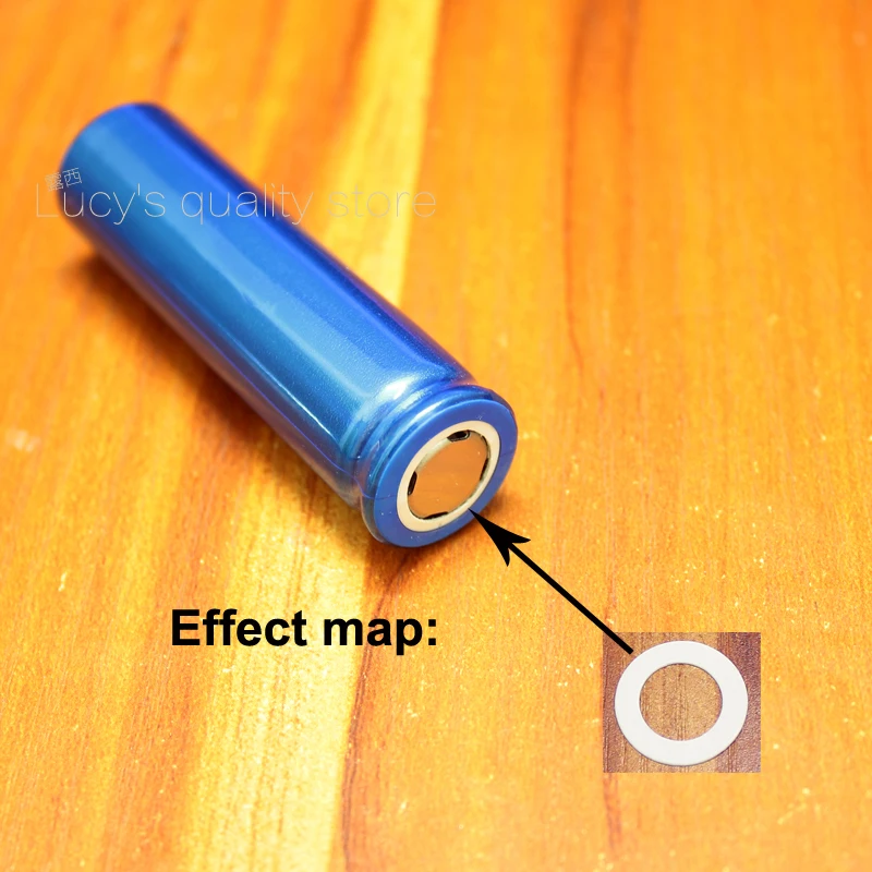 100 قطعة/الوحدة 18650 بطارية ليثيوم بقعة لحام إيجابي شقة غطاء رأس تبويب