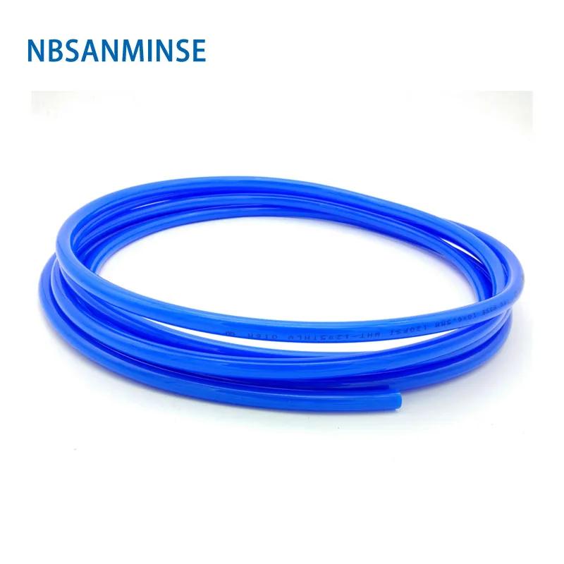 

5 Meters / Lot Blue Pipe 12mm*8mm/14mm*10mm/16mm*12mm Air Compressor Pipe Polyurethane Tube PU Pneumatic Hose Air Hose Sanmin