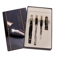 Luxurious gift box Fountain Pen 0.7mm Roller Pen 0.5mm F tip and 0.8mm art  bend tip 3 in 1 ink pens