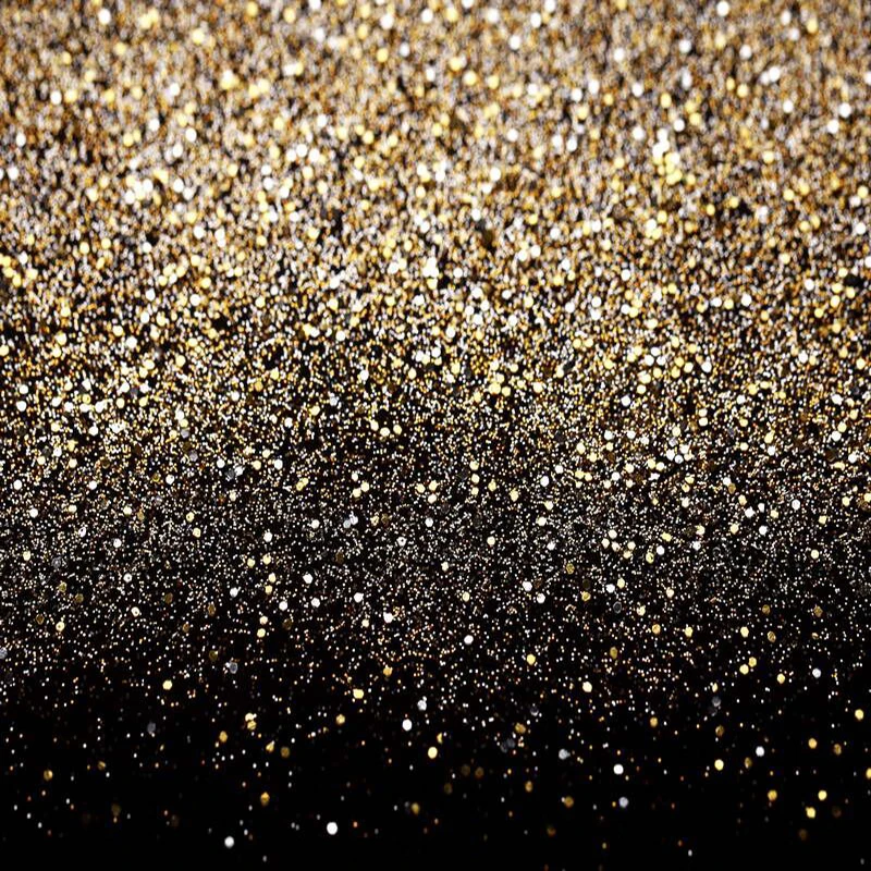 Allenjoy Photo Background Golden Black Shiny Glitter Bokeh Party Wedding Selfie Photography Backdrop Studio Photophone Photocall