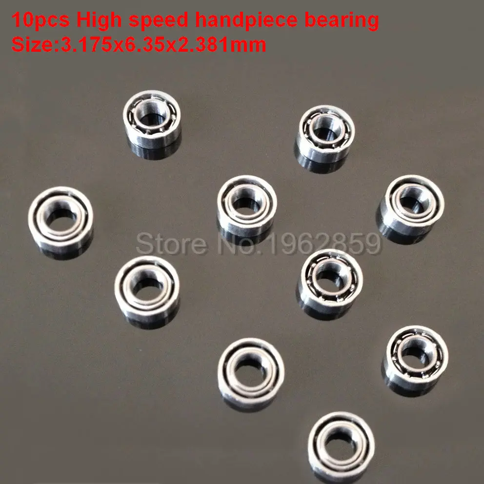 

10pcs High Speed Handpiece Bearings nsk tosi coxo compatible Dental Bearings 3.175*6.35*2.381 mm SR144 steel ball