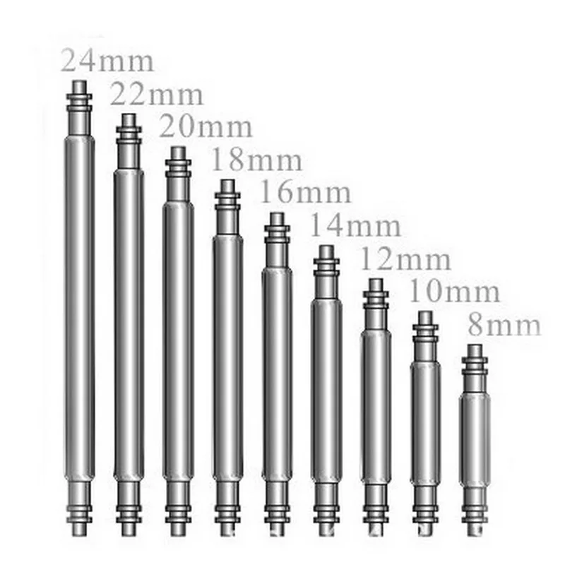 

1.5mm 10pcs 10-25mm Watch Band Spring Bars Strap Link Pins Repair Watchmaker Tools 14MM 16mm 18mm 20mm 22mm 24mm