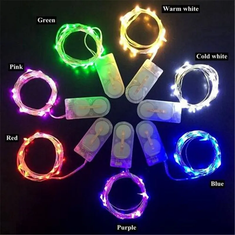 Batteria a bottone Kitosun a batteria 4.2ft 10LEDs Micro Christmas LED String Light con batteria per illuminazione domestica