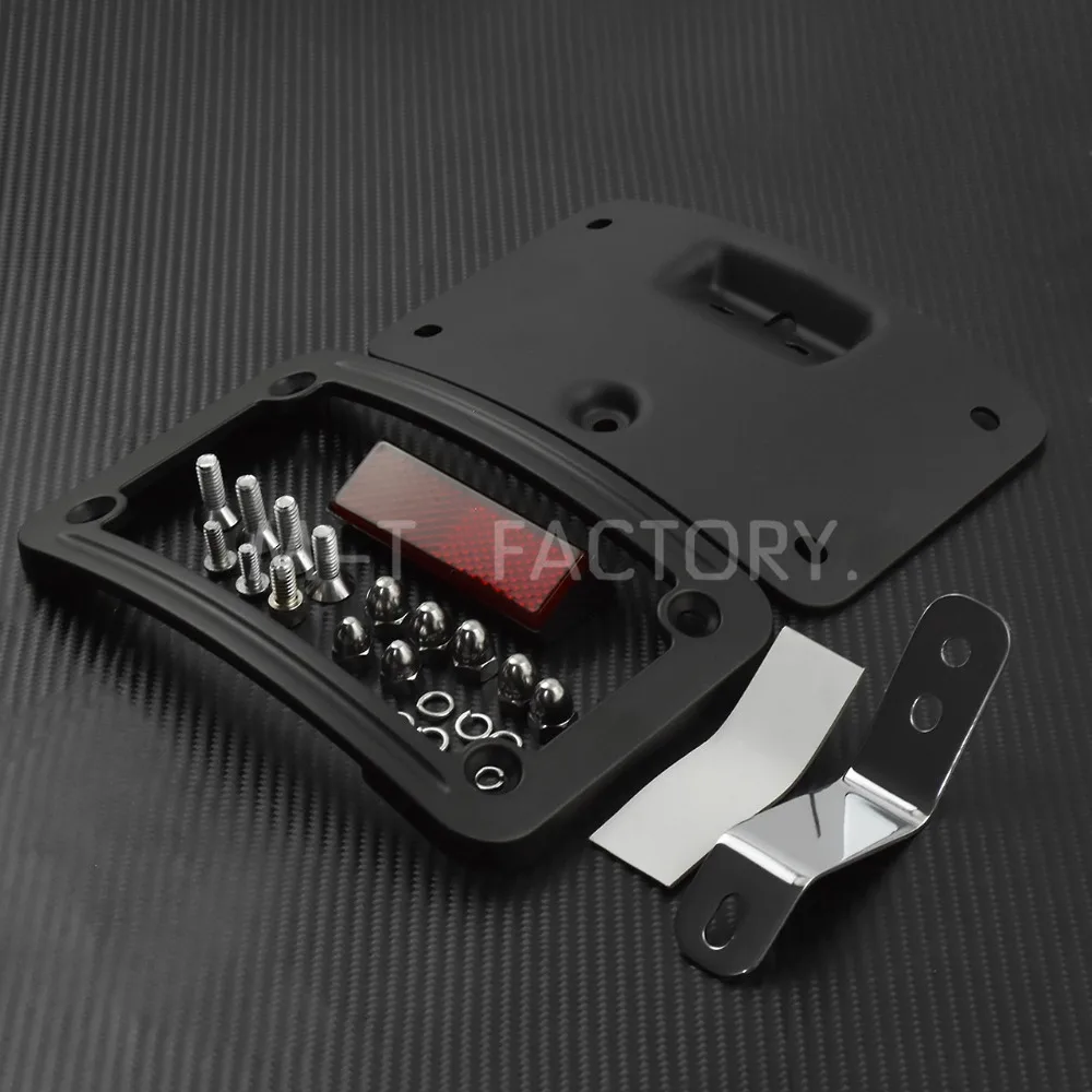 Motorcycle License Plate Mounting Frame Kit For Harley Softail Heritage Springer Classic FLSTSC 05-07 Softail Deluxe FLSTN 05-14