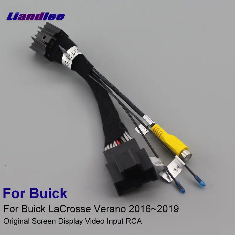 For Buick LaCrosse Verano 2016-2024 20Pins Car RCA Adapter Connector Wire Cable Rear View Camera Original Video Switch