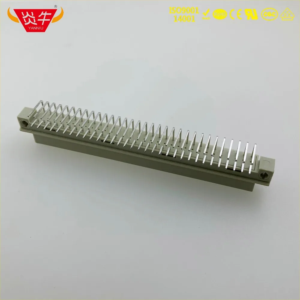 50Pcs 364 DIN41612 DIN CONNECTOR 710-3100-1364-R 2*32P 64PIN FEMALE RIGHT ANGLE PINS EUROPEAN SOCKET 9001-14641COOA NEXTRON