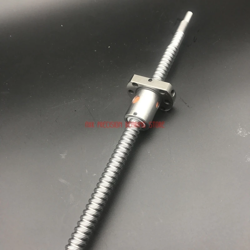 AXK Cnc Router Parts Sfu1204 400mm Ball Screw L=400mm C7 Rolled Ballscrew With Single Ballnut For Cnc Parts Bk/bf10 Machined