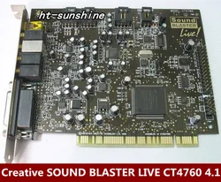 Original disassemble for Creative SOUND BLASTER LIVE CT4760 4.1 sound card working good