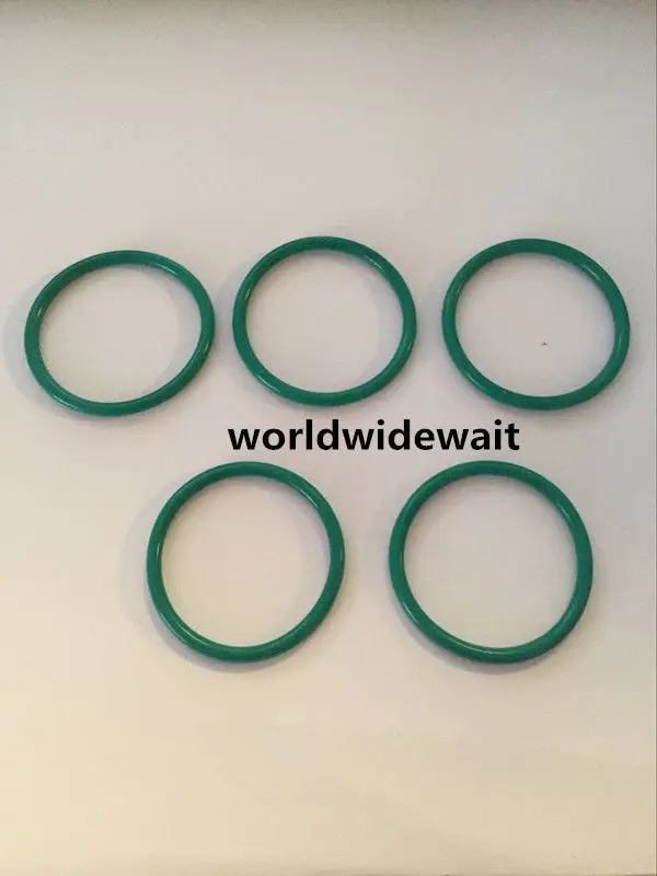 

75mm x 3.5mm Industrial Green Fluorine Rubber O Ring Seal Gasket 5pcs