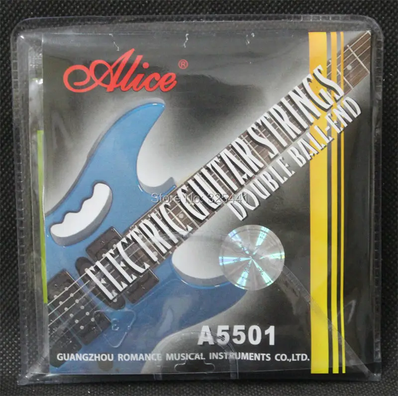 5 Sets Alice (010-046) Double Ball-End Steel Nickel Electric Guitar Strings For Headless Steinberger Guitar