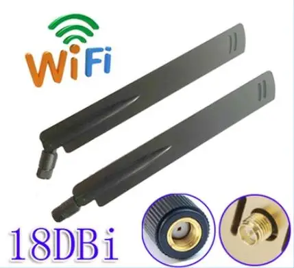 

2.4g SMA antenna wifi module high gain 18dBi rubber antenna indoor 2.4g wireless router signal receiving aerial