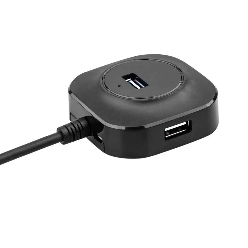 USB 2.0 Hub 4 Ports, USB Hub Splitter Portable Super Speed Compatible for Notebook Computer