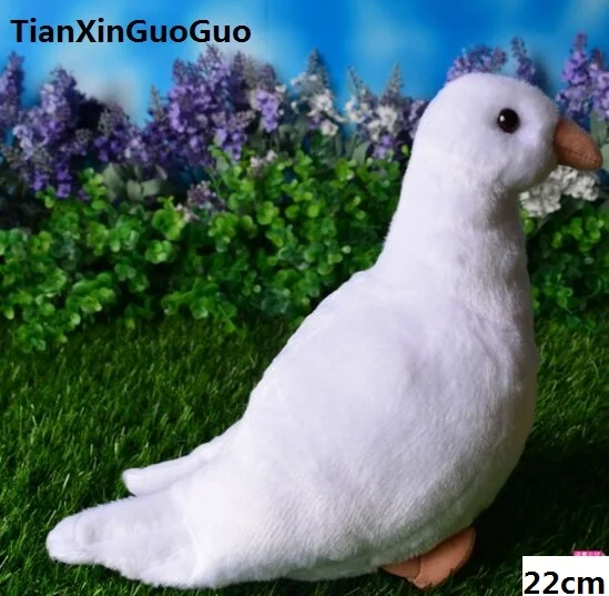 

about 22cm peace bird white dove plush toy soft doll baby toy birthday gift w0912