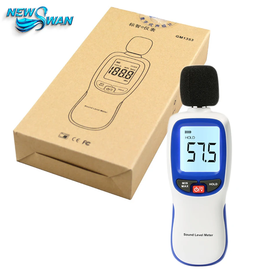 

GM1353 30-130dB Digital Sound Level Meter Noise Tester in decibels LCD Screen Noisemeter