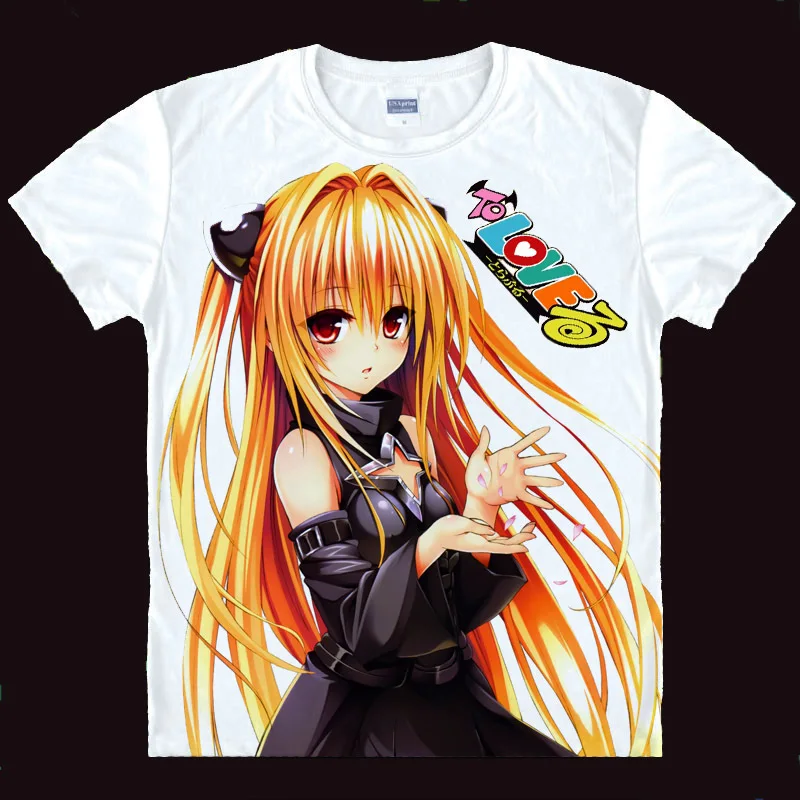 To Love-Ru Momo Nana Astar T shirts Japanese anime shirt 3d print Cosplay tshirt Men\'s t-shirt camisas hombre masculina camisa