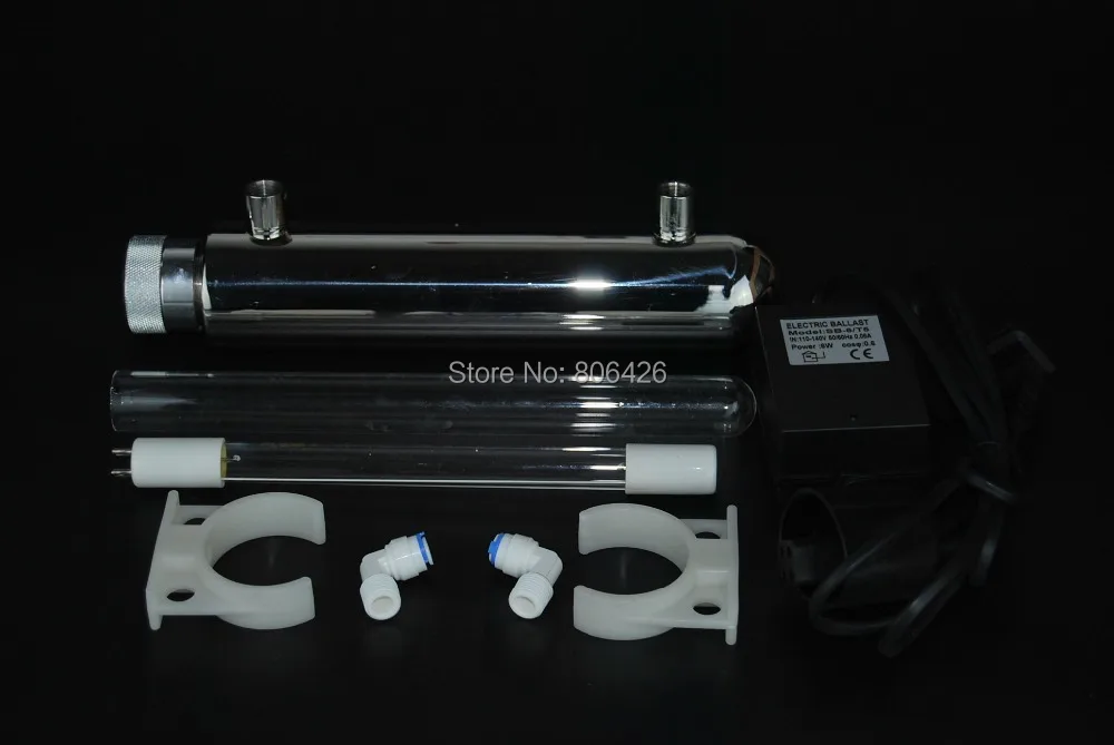 0.5GPM 6W UV water sterilizer bulb/Tap water UV lamp/Ultra violet lamps/germicidal UV lamp single end 4 pins 8000hours life span