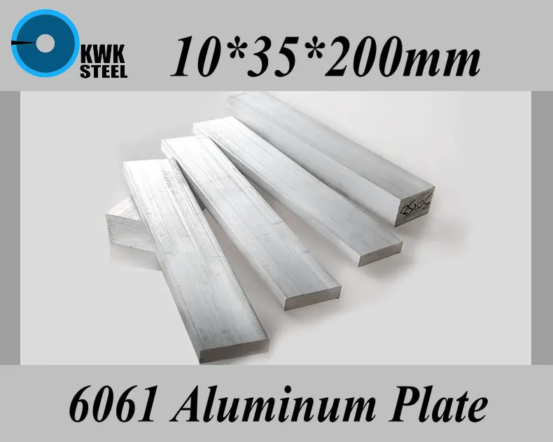 

10*35*200mm Aluminum Alloy 6061 Plate Aluminium Sheet DIY Material Free Shipping