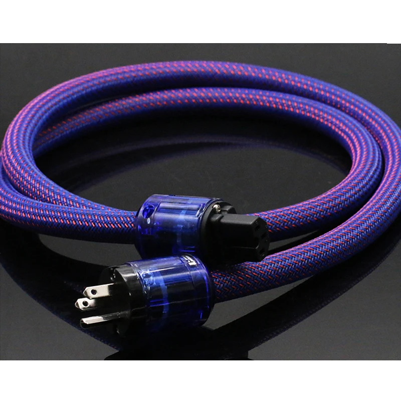 Hi-End rodowana czysta miedź P-037 i C-037 wtyczka zasilania US wzmacniacz audio Hifi złącze przewodu zasilającego AC