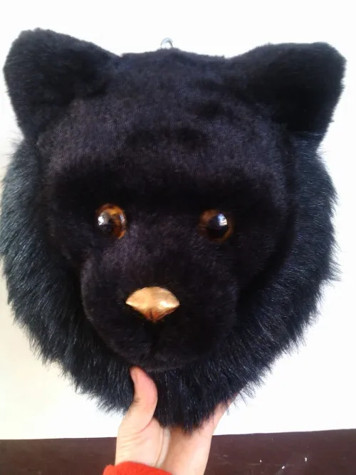 

simulation black bear head model,polyethylene&furs 24x24cm toy,wall pendant,home decoration Xmas gift w4232