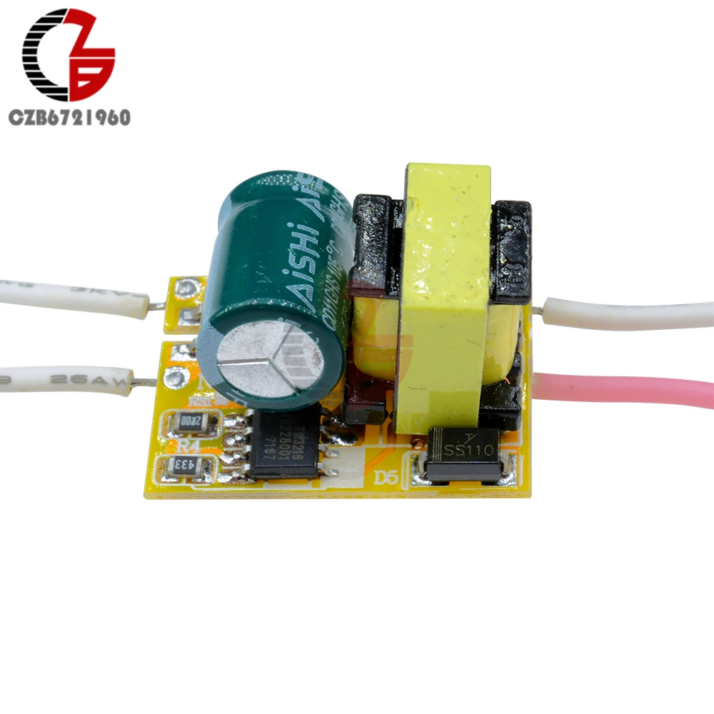 AC 110V 220V 3W LED Driver Power Supply Transformer Module Light Driver Voltage Converter Regulator for LED Ceiling Downlight