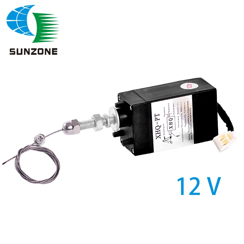 XHQ-PT 12V 24V Power On Pull Type Flame out Magnetic Stop Solenoid Diesel Engine Parts