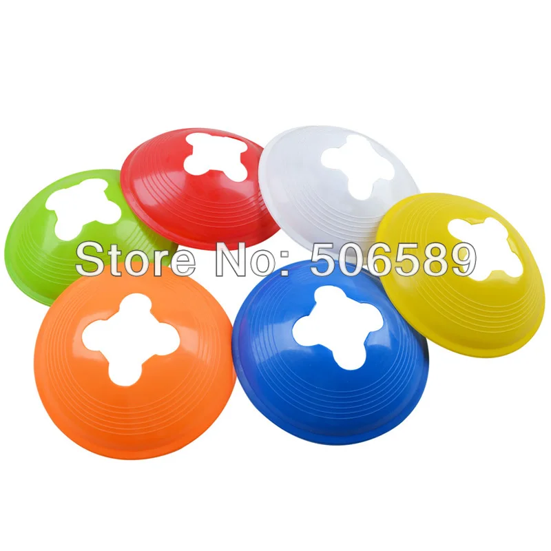 

free shipping football training plates obstacles 20pcs/lot environmental plastic flower-shaped holes