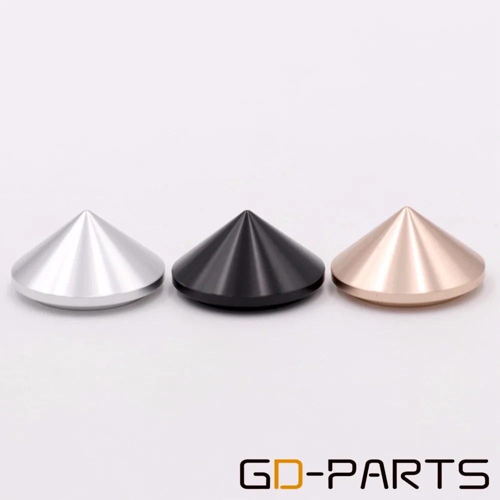 30mm-16mm obrabiane stałe aluminium izolacja stopy kolce stojak klocki tłumik drgań dla Hifi Audio DIY AMP głośnik gramofon DAC