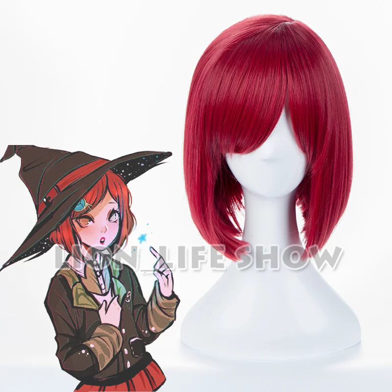 Danganronpa V3 Killing Harmony Yumeno Himiko Wine Bangs Bob Anime Cosplay Hair Wig