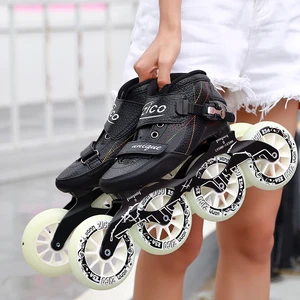 Kofferraum von Kohlefaser-Geschwindigkeitsschlägen, 2 Schichten, Inline-Speed-Skate-Schuhen, Skaten von 30-48 Maximale Fußlänge 30 cm 8 Hauptverkaufsstart für Inline -Skates - №7