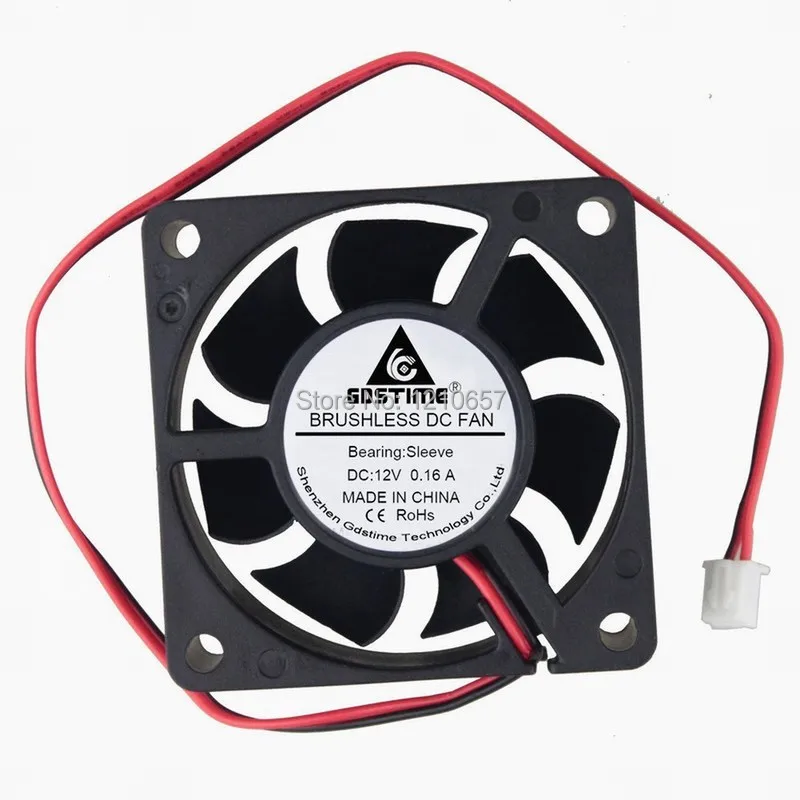 

10 Pieces LOT Gdstime 60mm 60x60x20mm 6020S DC 12V 0.16A Dustrial Flow Brushless Cooling Fan 6cm