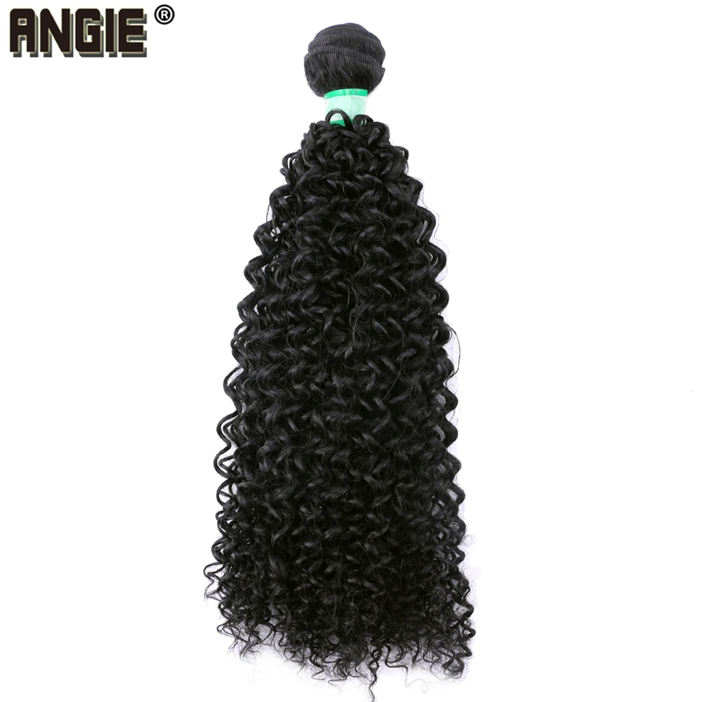 Extensión de cabello rizado Afro para mujer, mechones de color dorado puro, tejido de pelo sintético resistente al calor, 100 gramos, 14-30 pulgadas