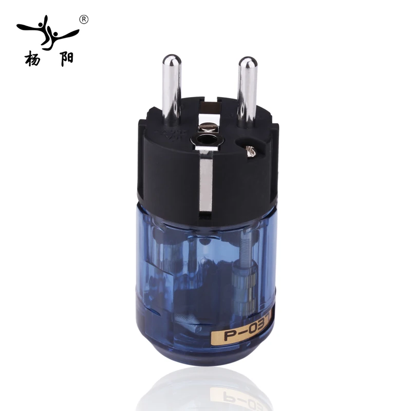 Spina di alimentazione ue una coppia oyhelper rodiato C-037 spina IEC + P-037E spina di alimentazione Schuko maschio e femmina spina di alimentazione EUR