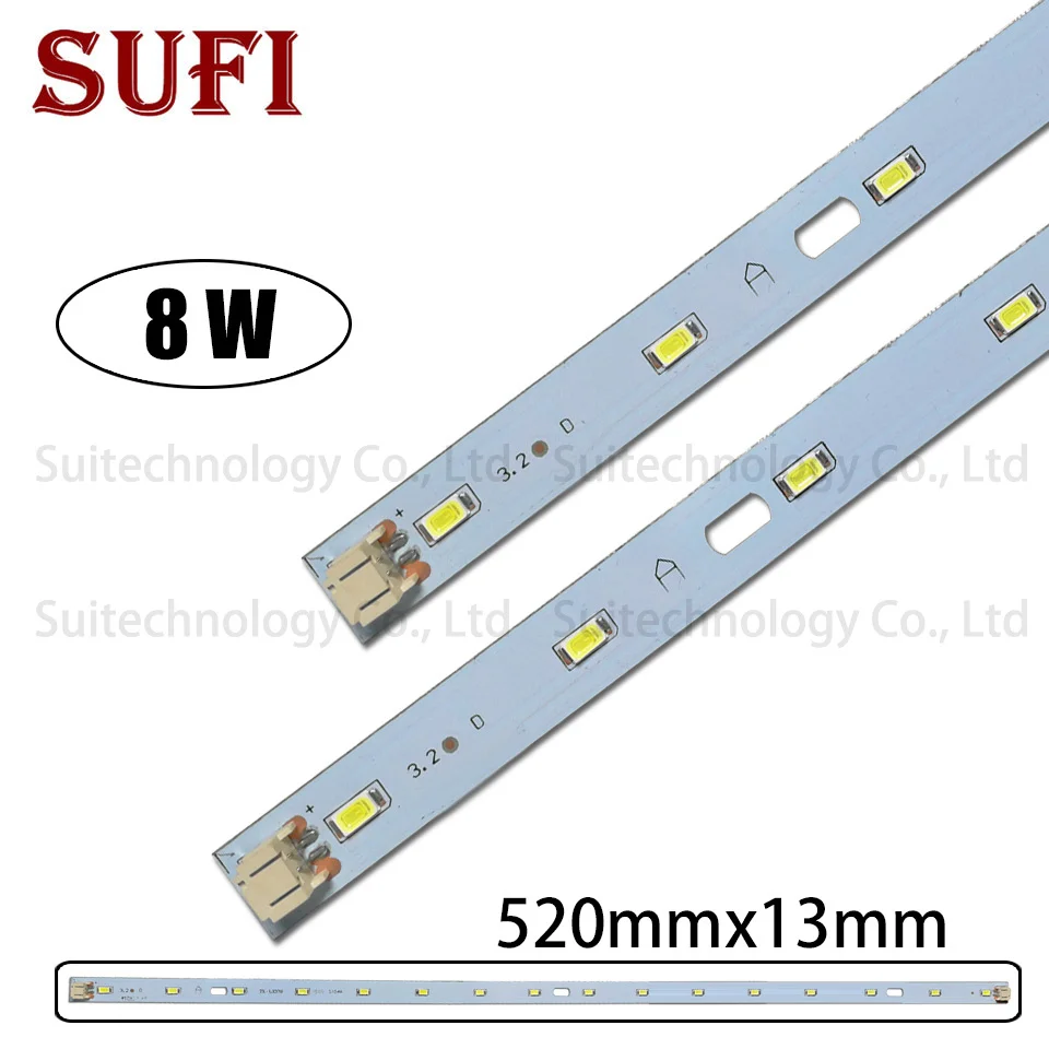 10 sztuk superjasność 8W 16W 24W 32W listwa led listwa oświetleniowa SMD5730 pcb źródło światła 16 Led aluminiowa taśma led światło do szafki