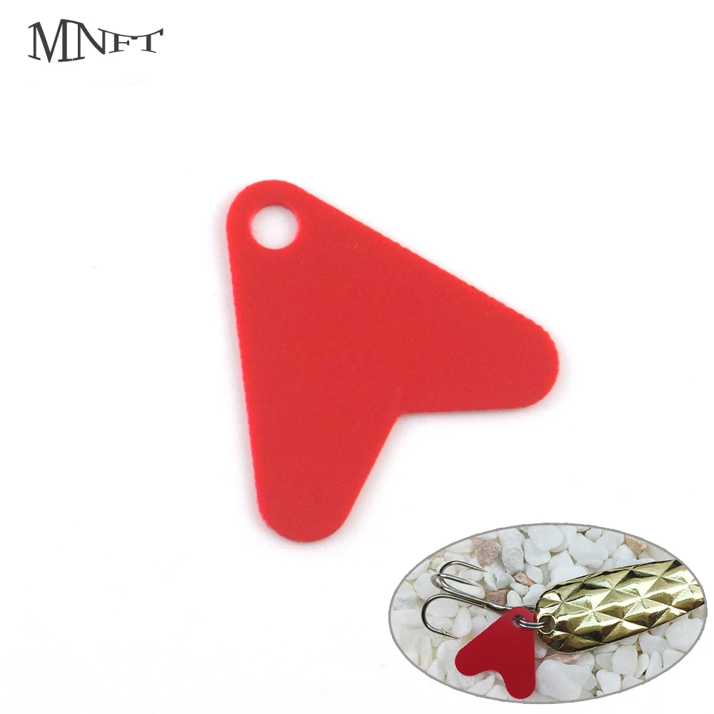 MNFT 100Pcs 16mm&21mm  Plastic Rood DIY Vissen Accessoires Road Azie Aas Iron Accessoires Rood Harten