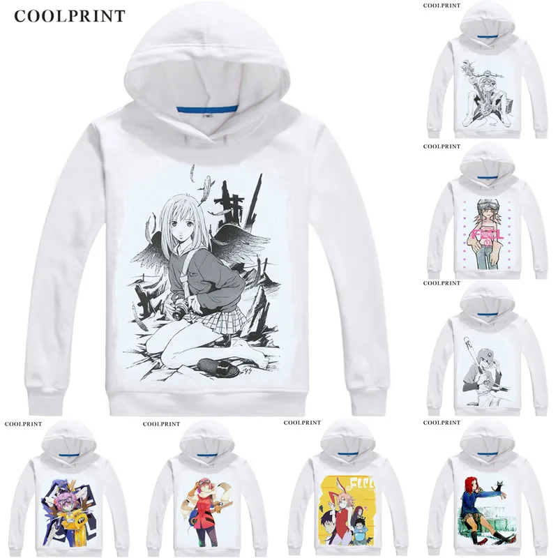 FLCL Progressive Hoodies Multi-style Hooded Hoodie Furi Kuri Fooly Cooly Haruko Haruhara Naota Nandaba Cosplay Sweatshirts