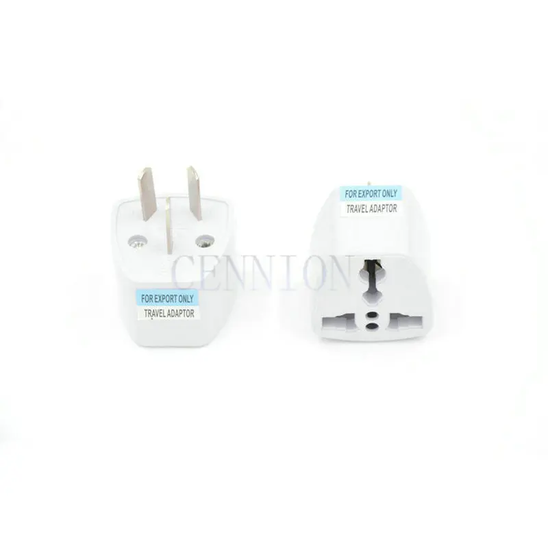 White EU UK DE US to AU 3pin 2 pin Travel Adapter Converter 60pcs free express way