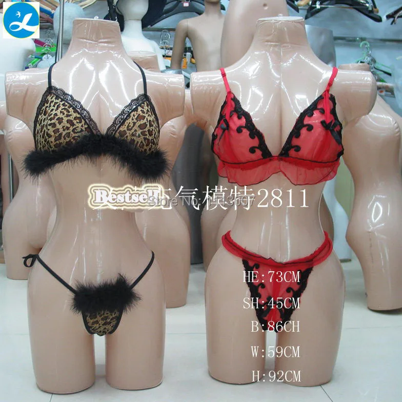 High Quality Half Body Model Inflatable Mannequin Display Skin Color Inflatable Female Mannequin Model Store showcase Display